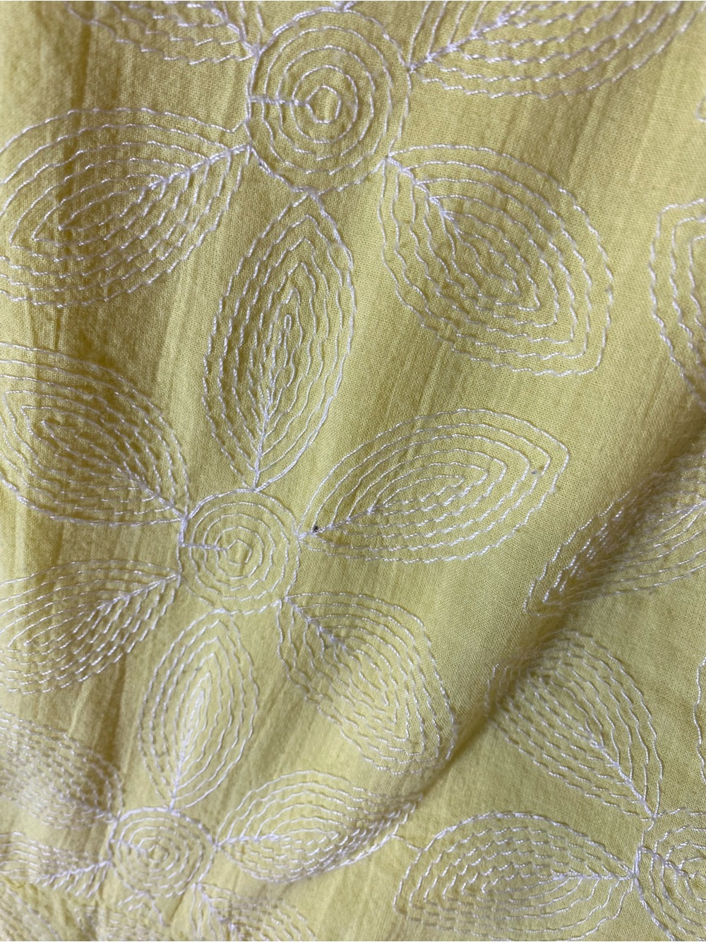 Forever 21 Yellow Floral Embroidered Sundress Cottagecore Lemoncore M Preppy - Picture 12 of 12